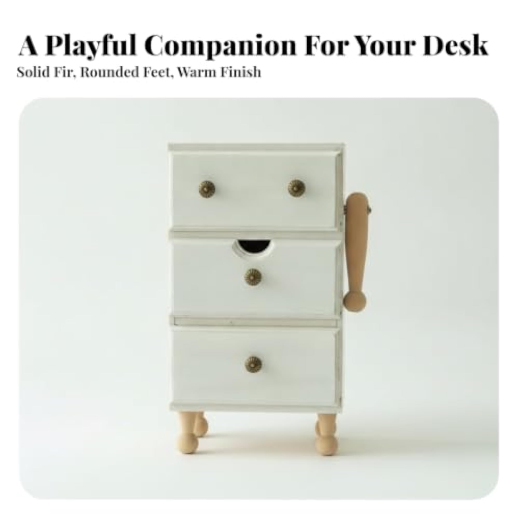 Compact Wood Storage Cabinet, Space-Saving Freestanding Drawer